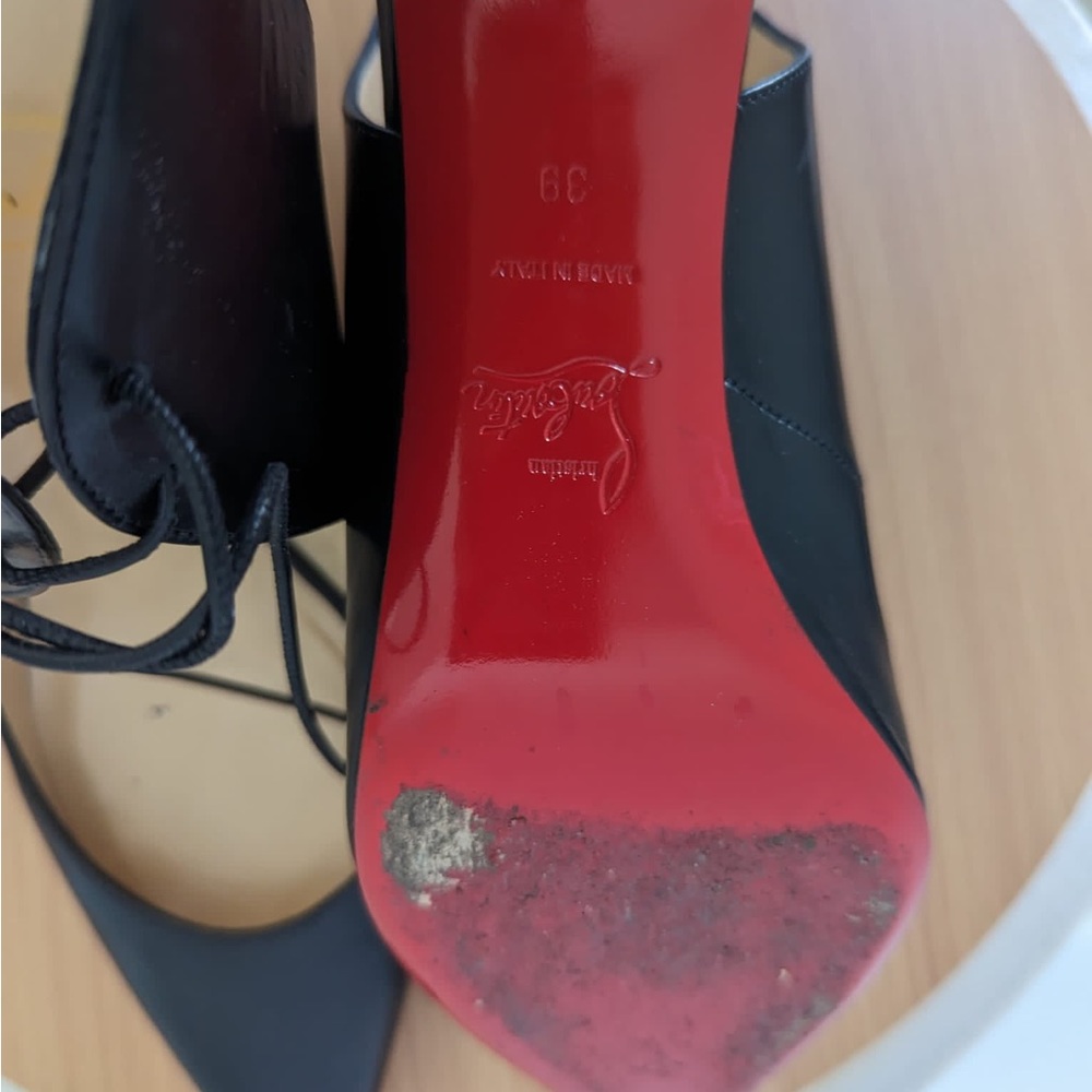 Christian Louboitin leather shoes size EU 39 like new condition ❗️AUTHENTIC - Picture 10 of 10